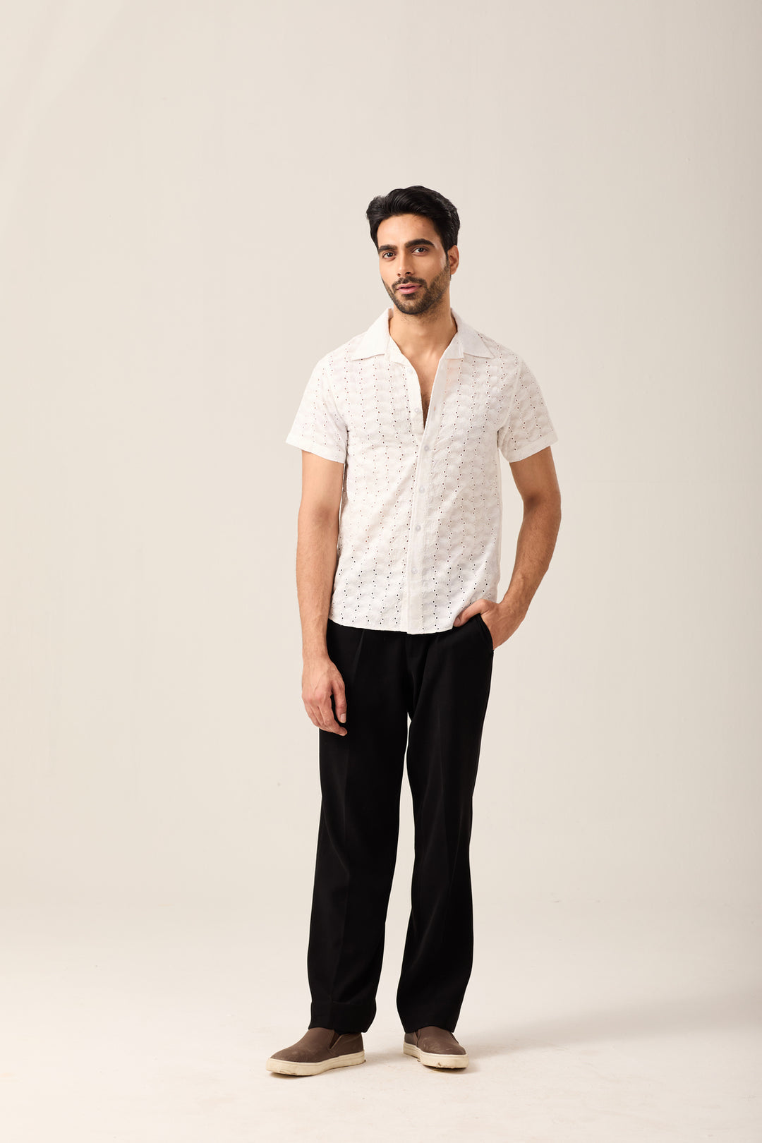 White Eyelet Shirt