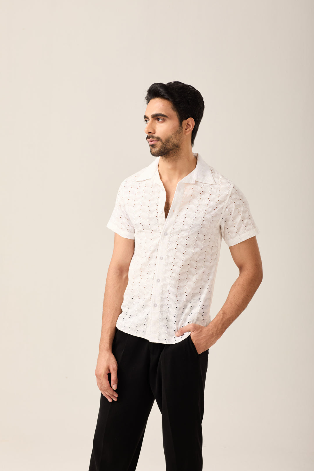 White Eyelet Shirt