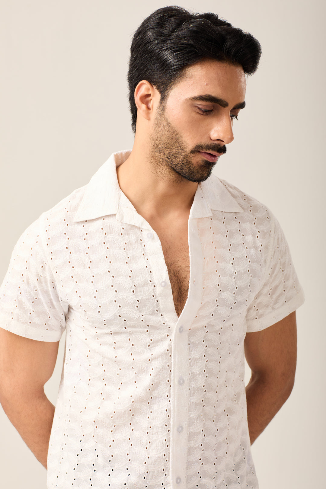 White Eyelet Shirt