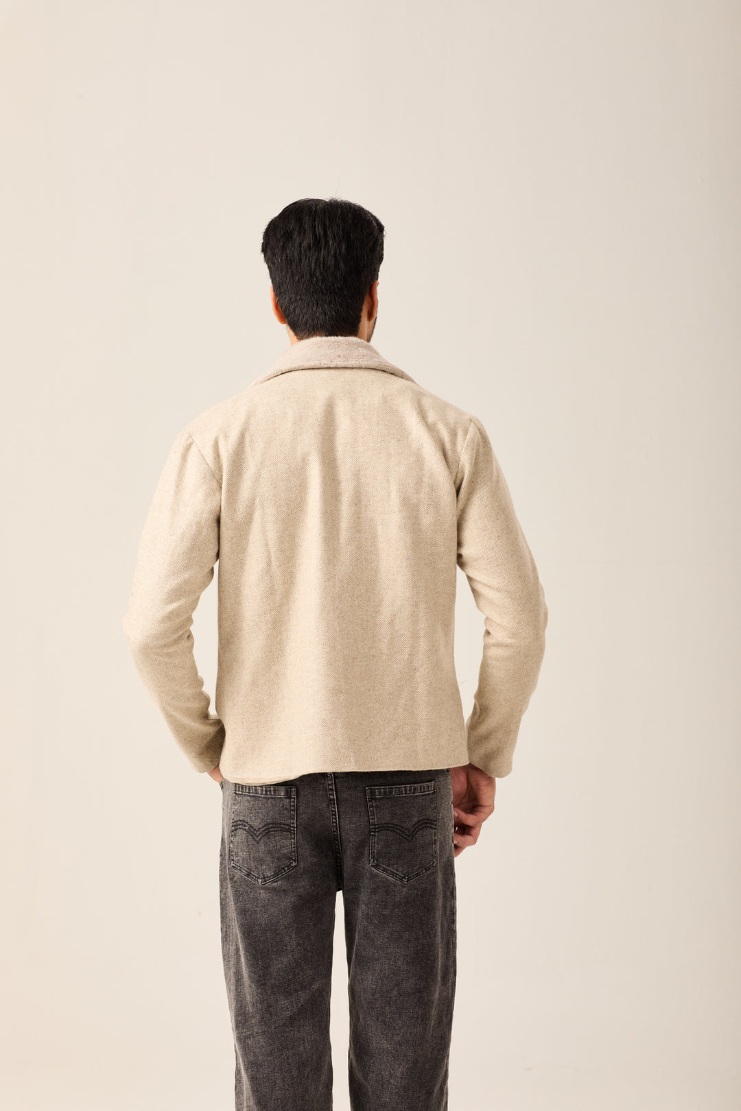 Beige Shearling Jacket