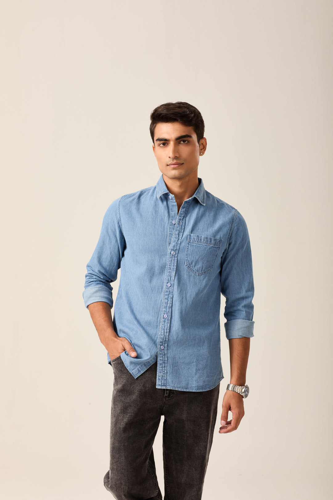 Light Blue Denim Shirt