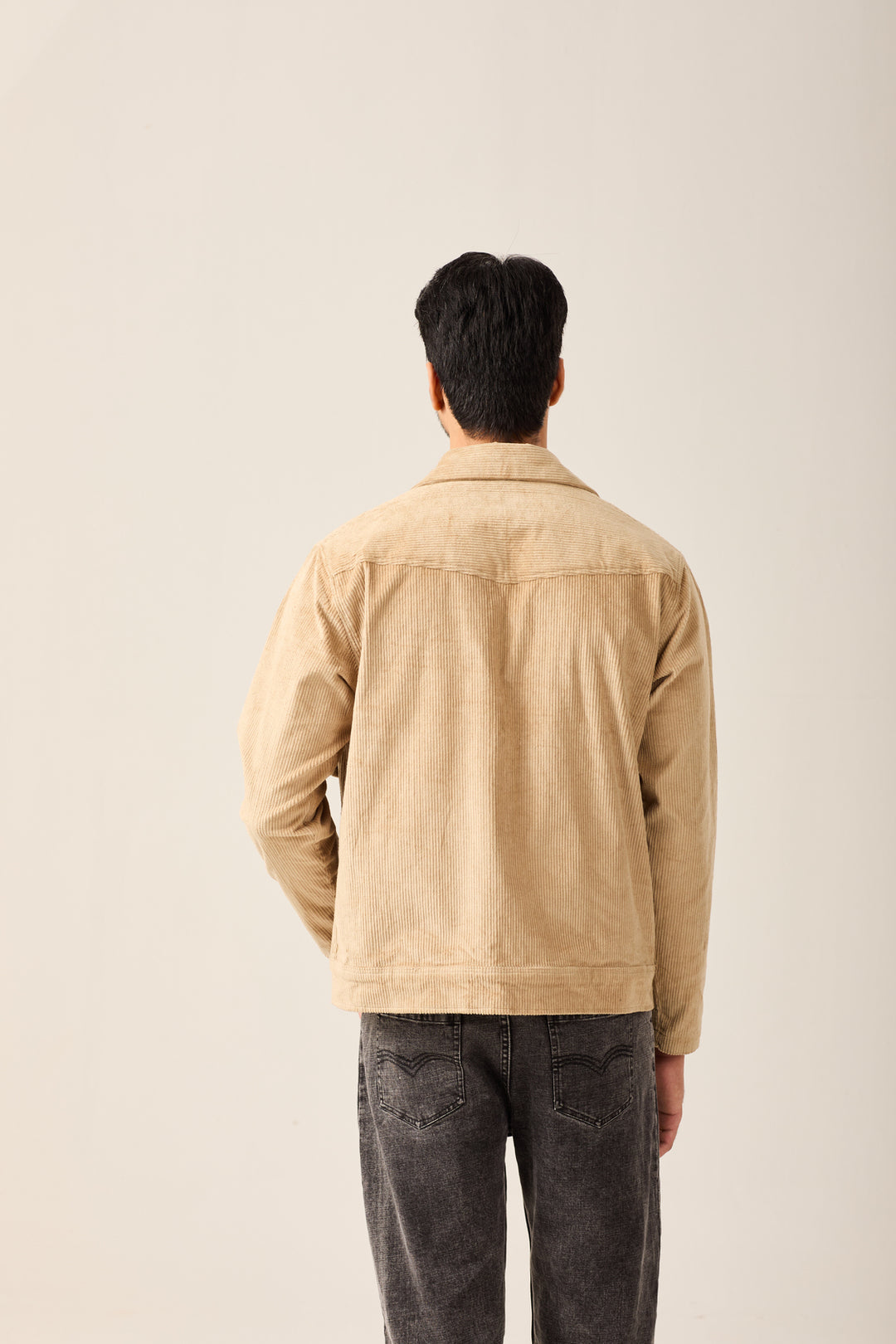 Tan Corduroy Utility Jacket
