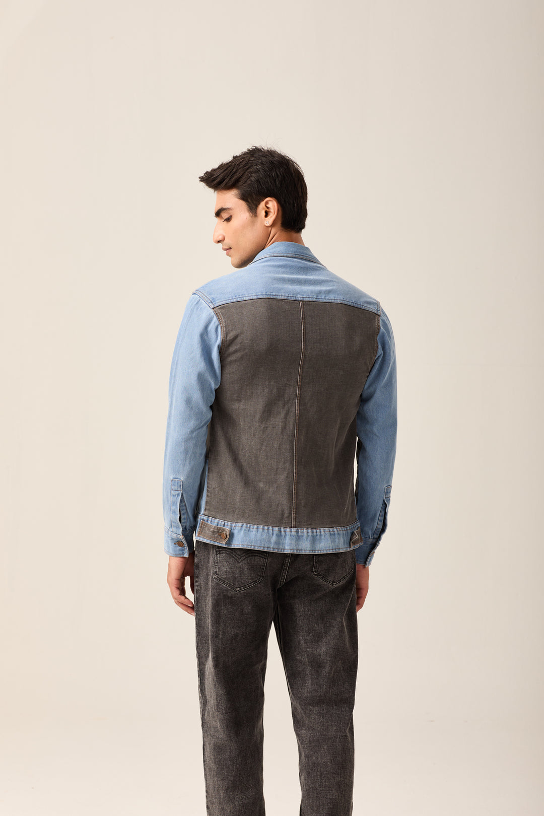 Dual-Tone Denim Jacket