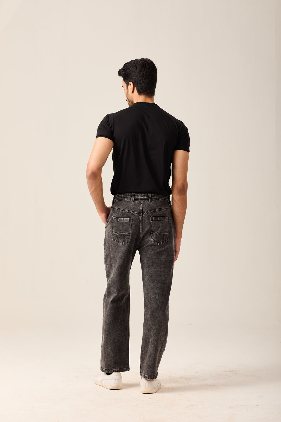 Charcoal Black Washed Jeans