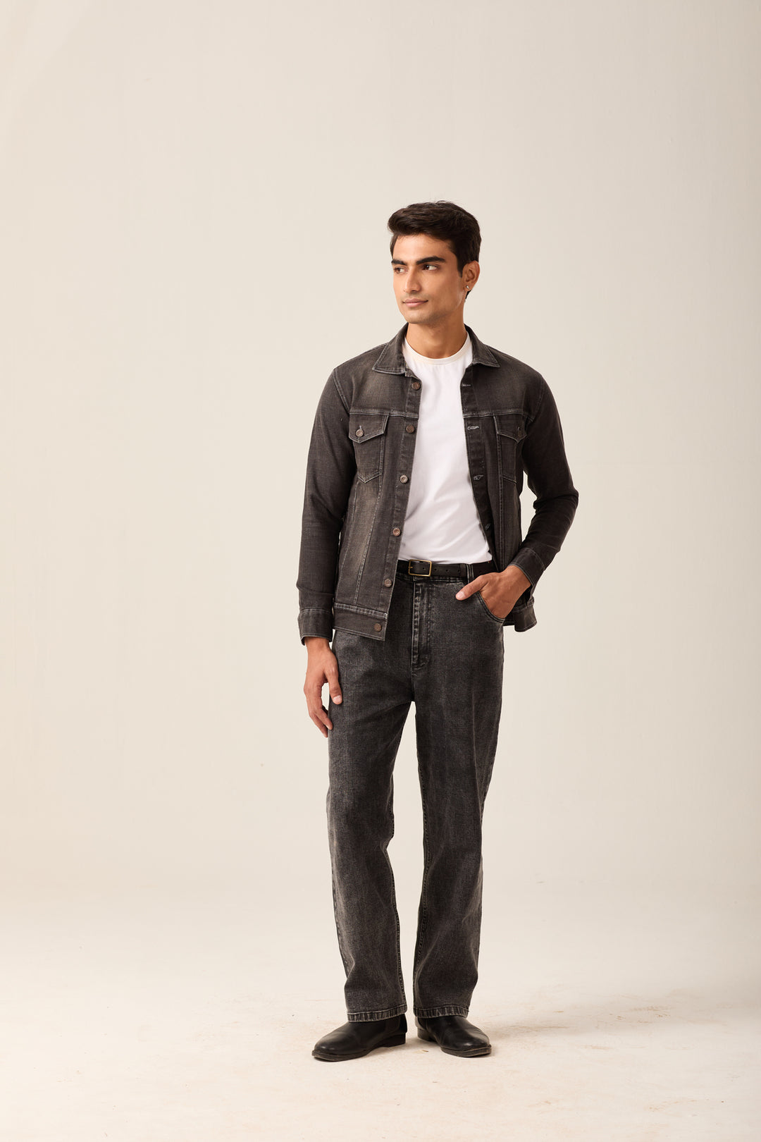 Charcoal Classic Denim Jacket