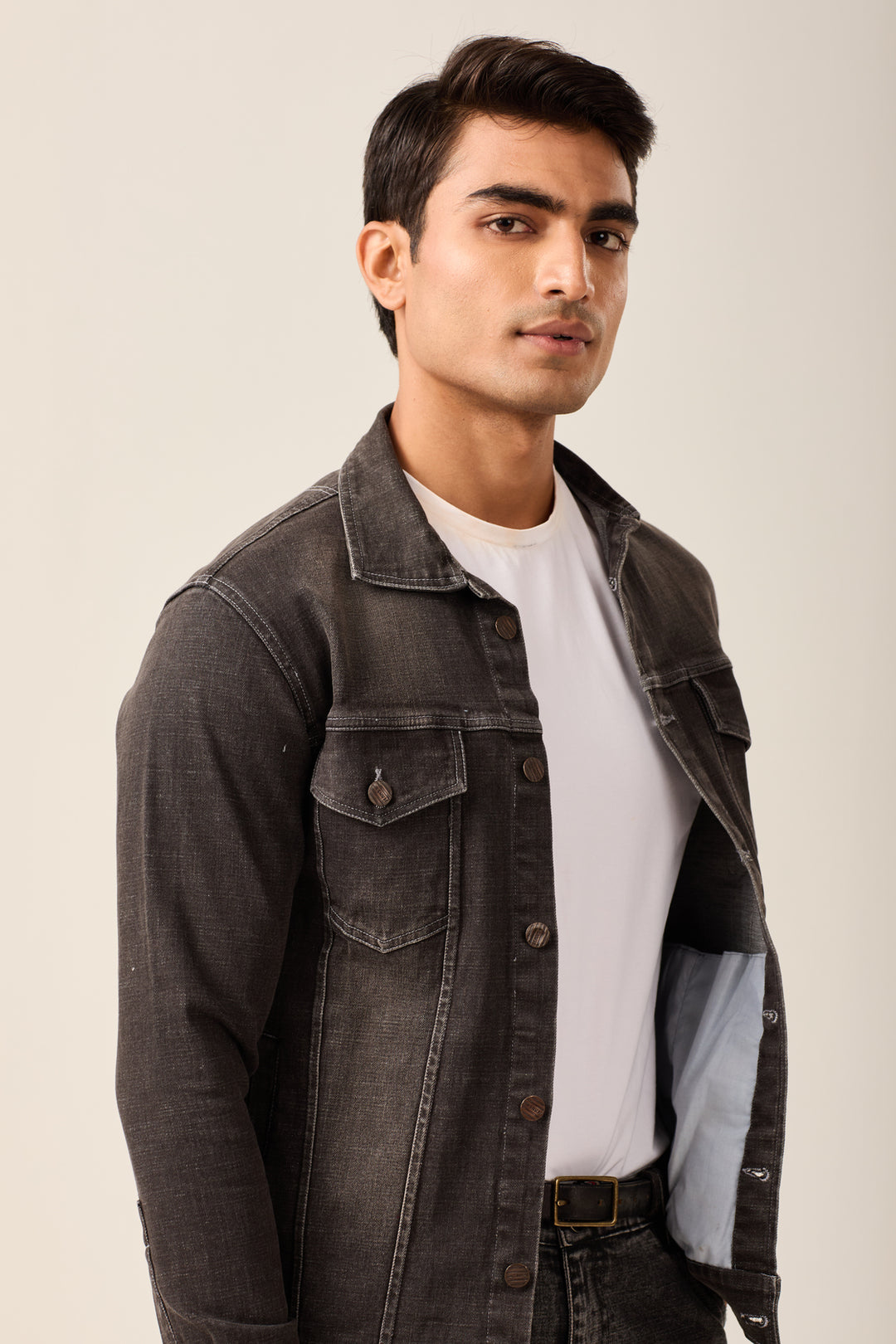 Charcoal Classic Denim Jacket