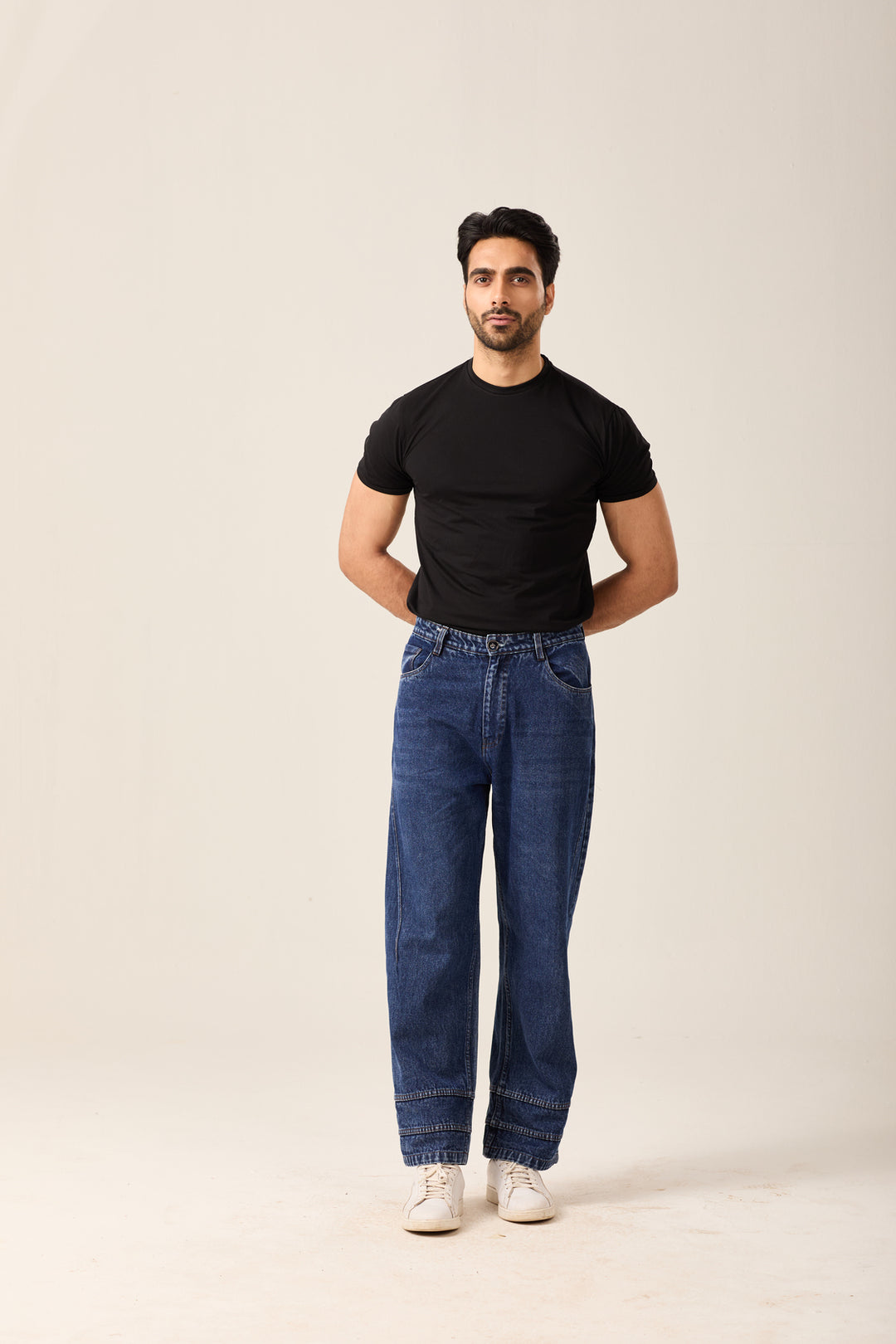 Dark Indigo Straight Jeans