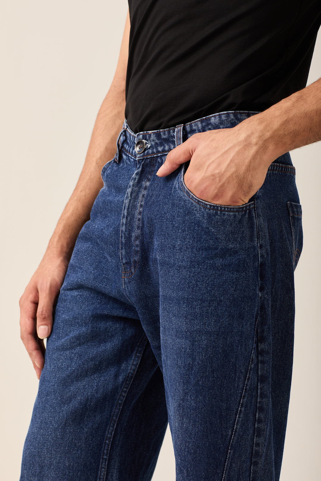 Dark Indigo Straight Jeans
