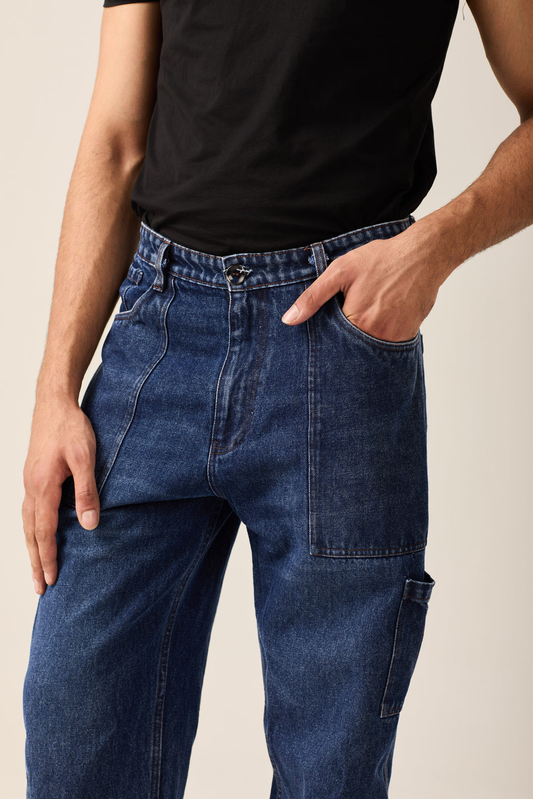 Indigo Blue Cargo Jeans