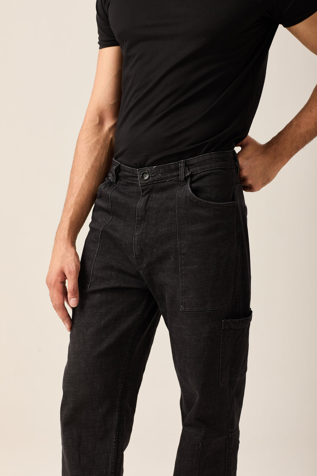 Black Utility Jeans