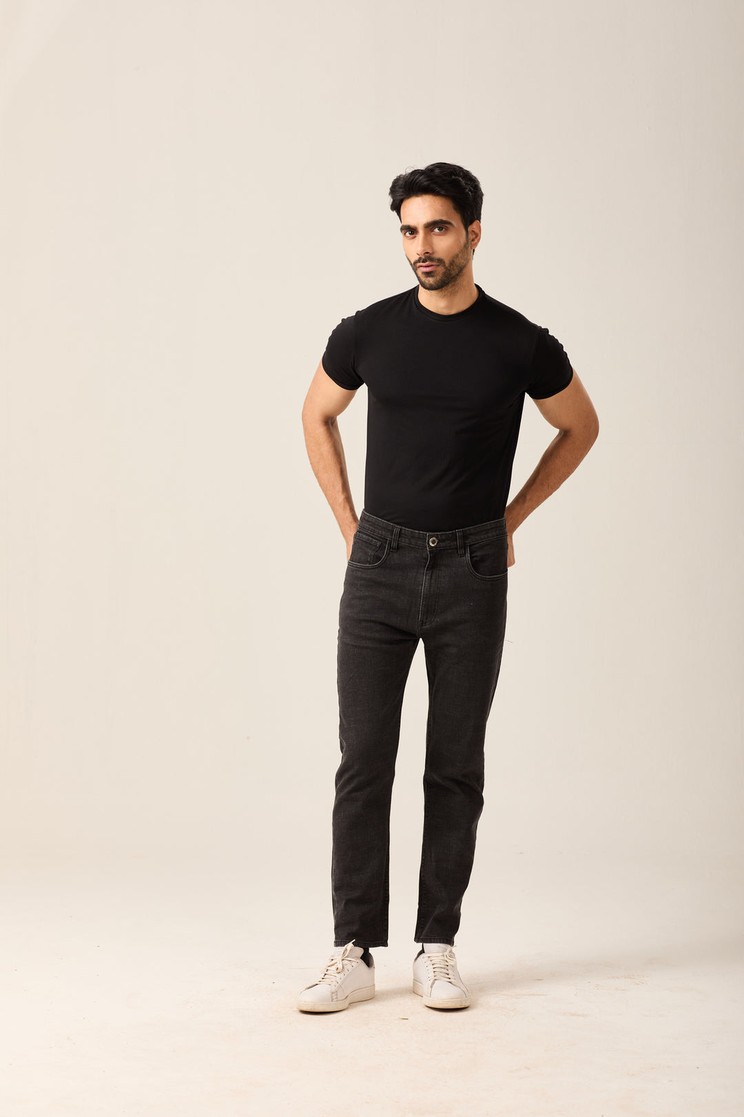 Slim Fit Charcoal Jeans