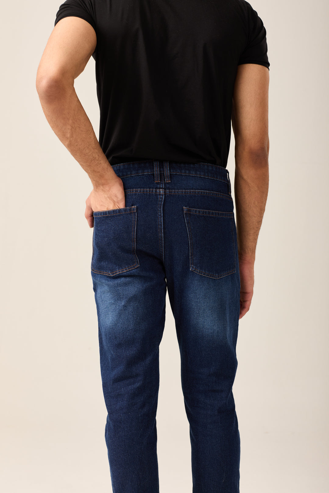 Navy Slim Tapered Jeans
