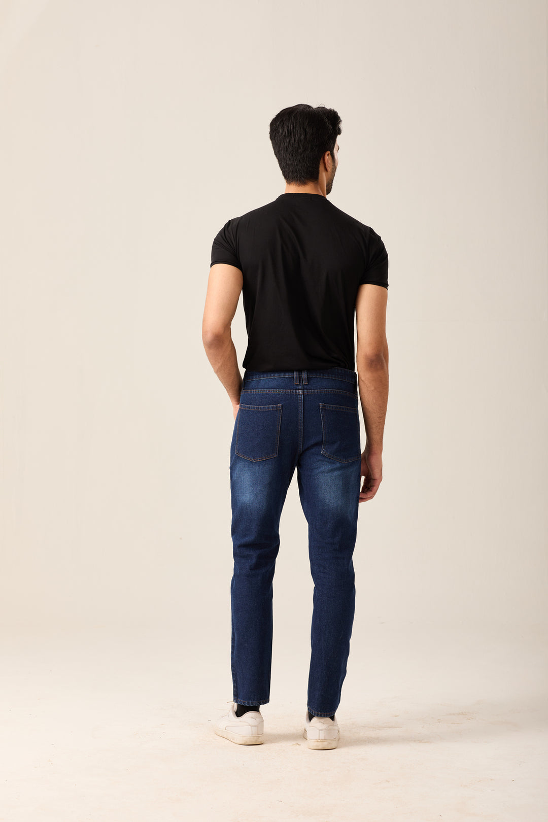 Navy Slim Tapered Jeans