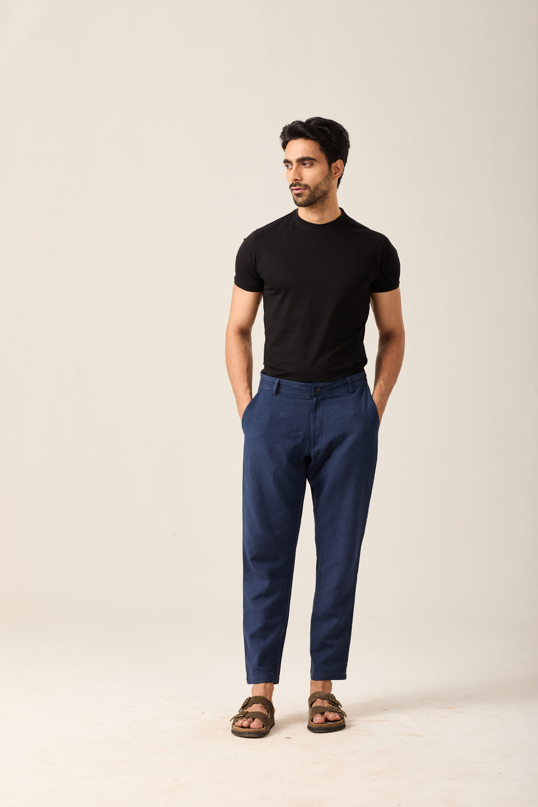 Smart Navy linen Trousers