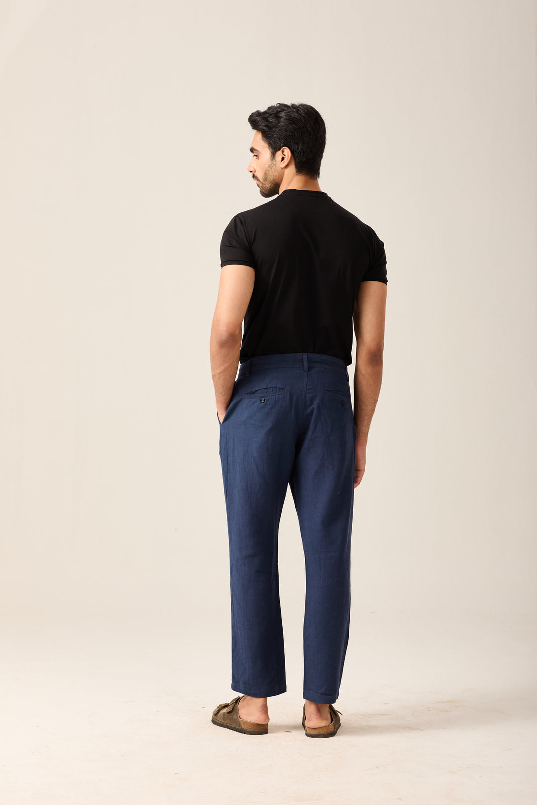 Smart Navy linen Trousers