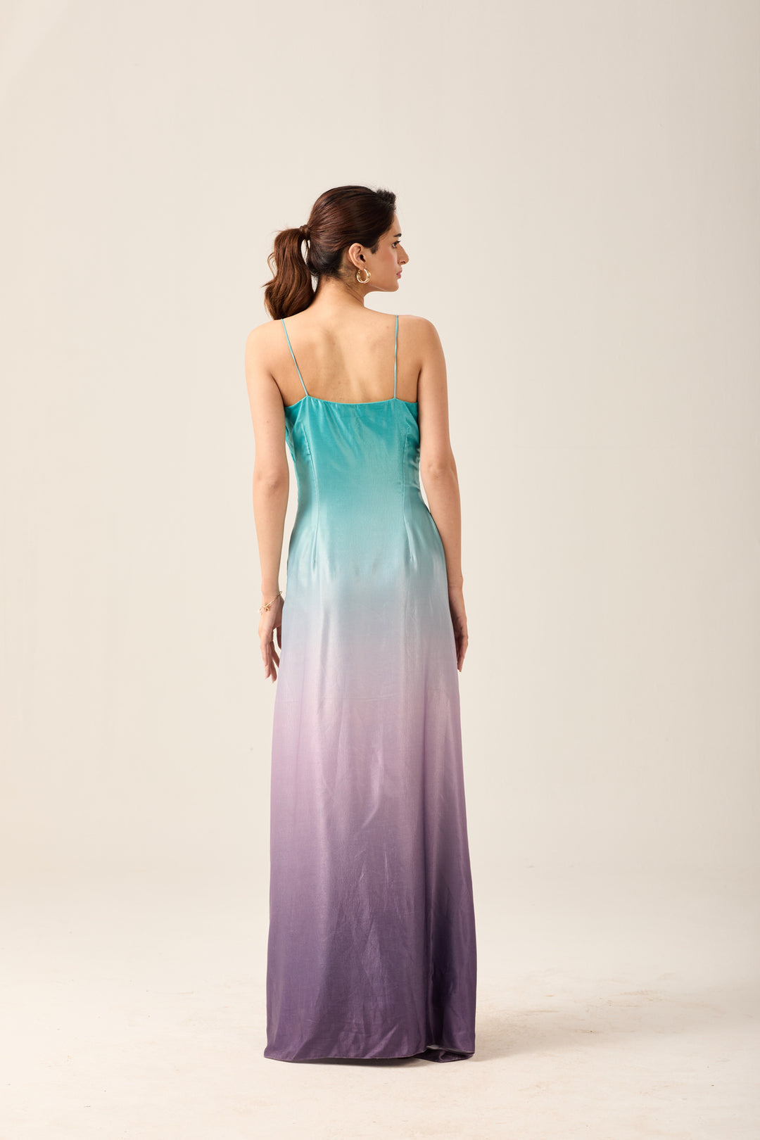 Aqua Ombre Maxi Dress