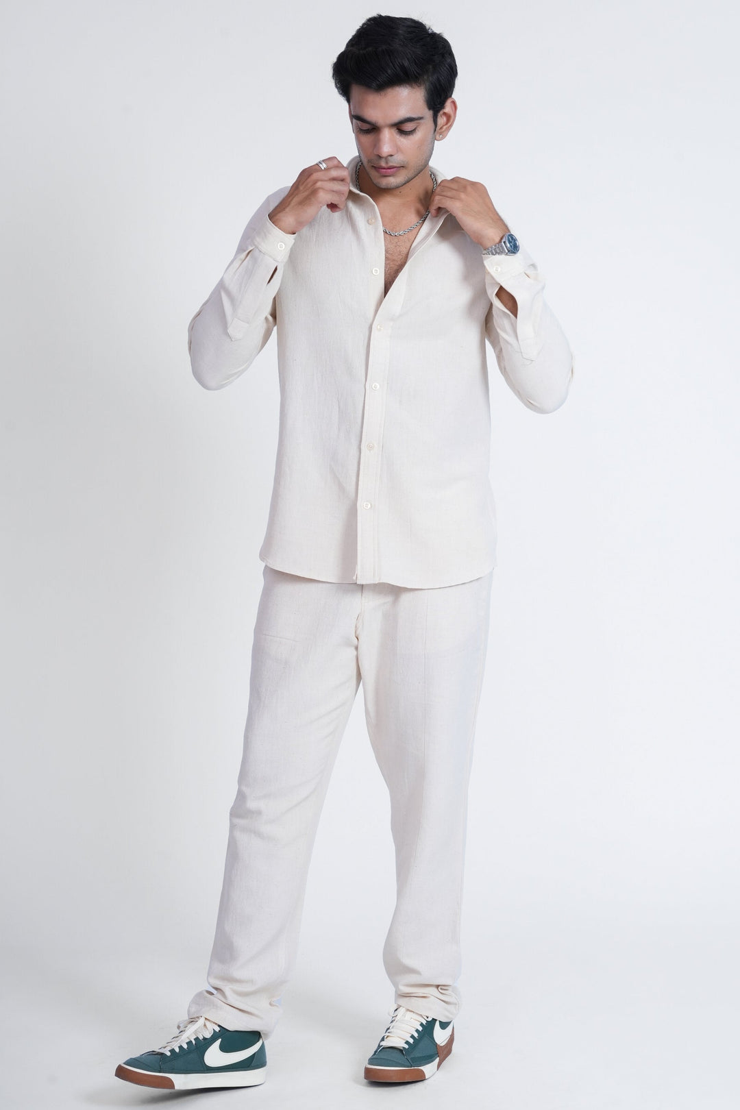 Ivory Ease Linen Shirt