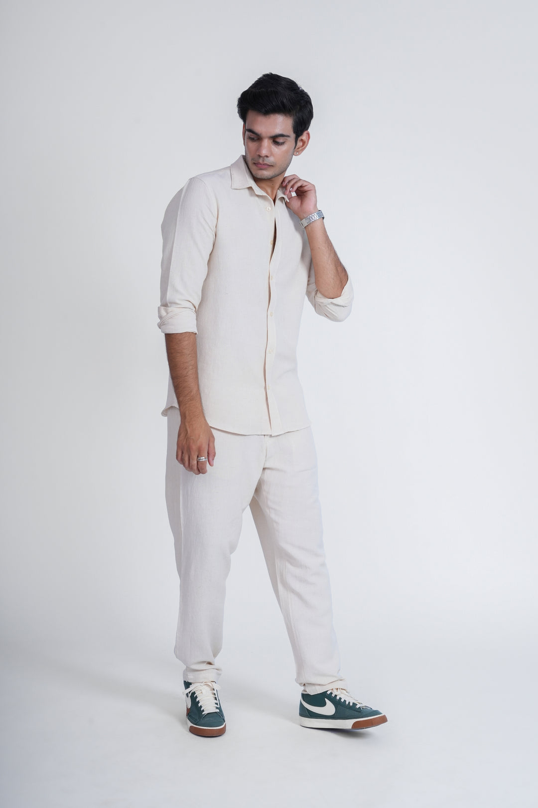 Ivory Ease Linen Shirt