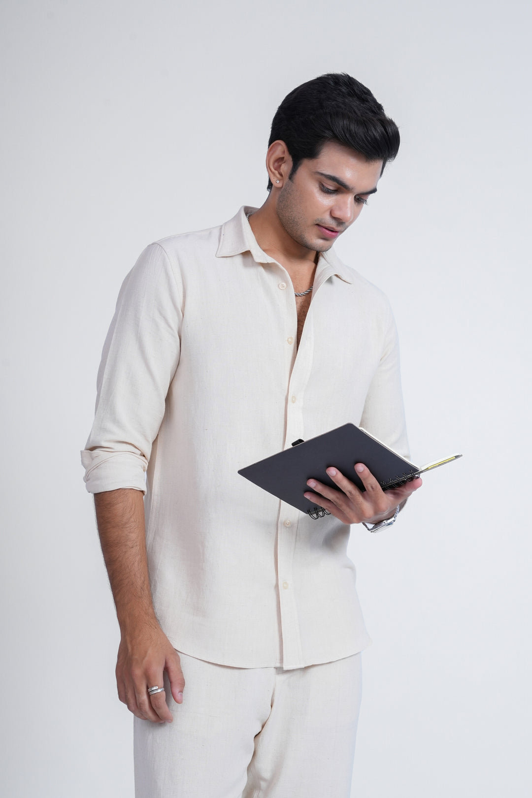 Ivory Ease Linen Shirt