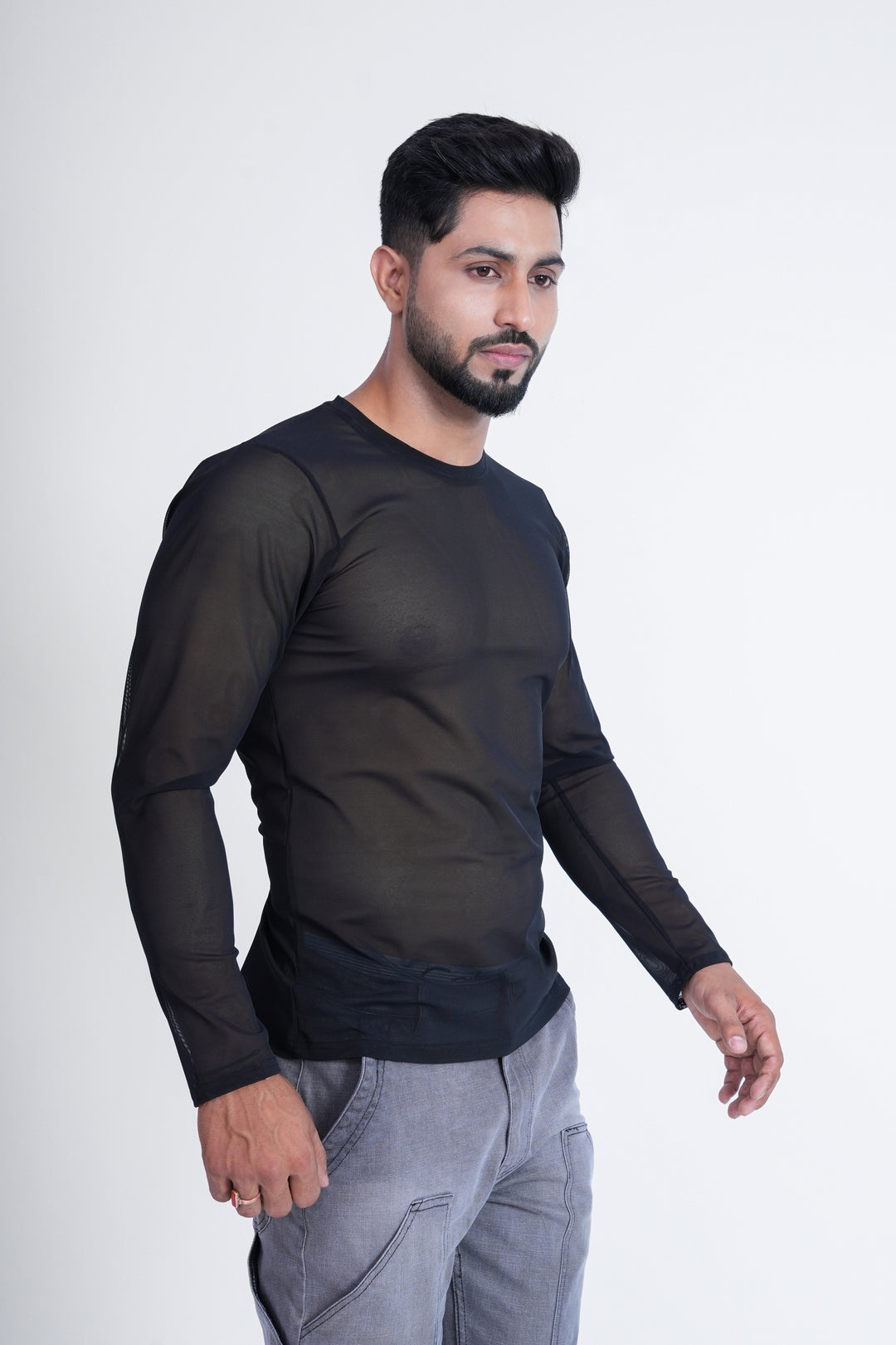 Black Full-Sleeve T-Shirt