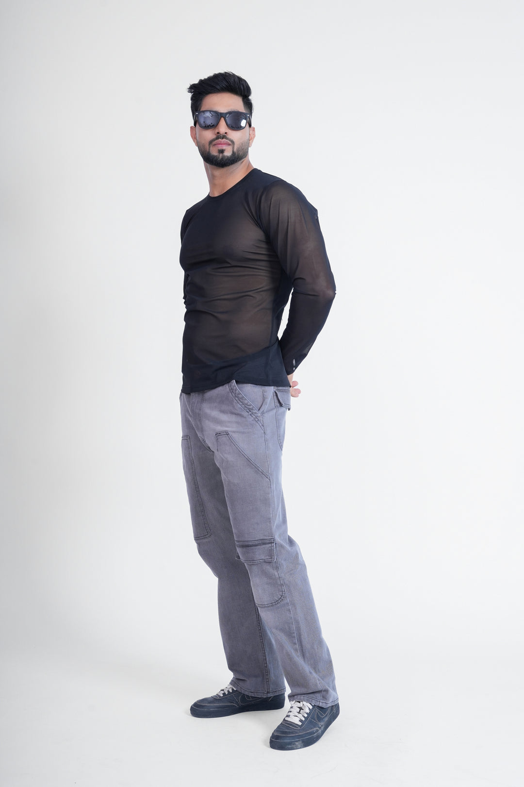 Black Full-Sleeve T-Shirt