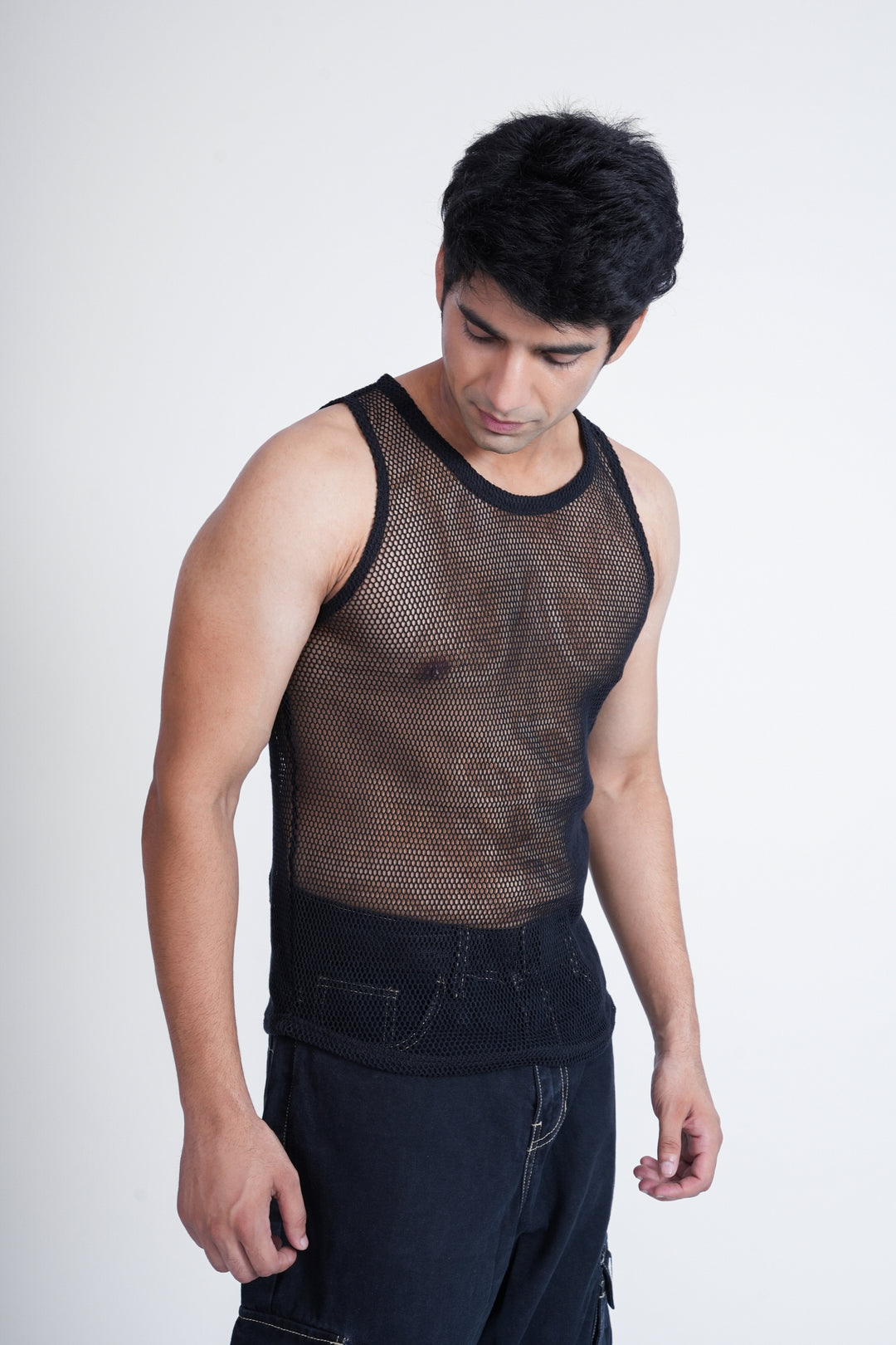 Shadow Mesh Statement Vest
