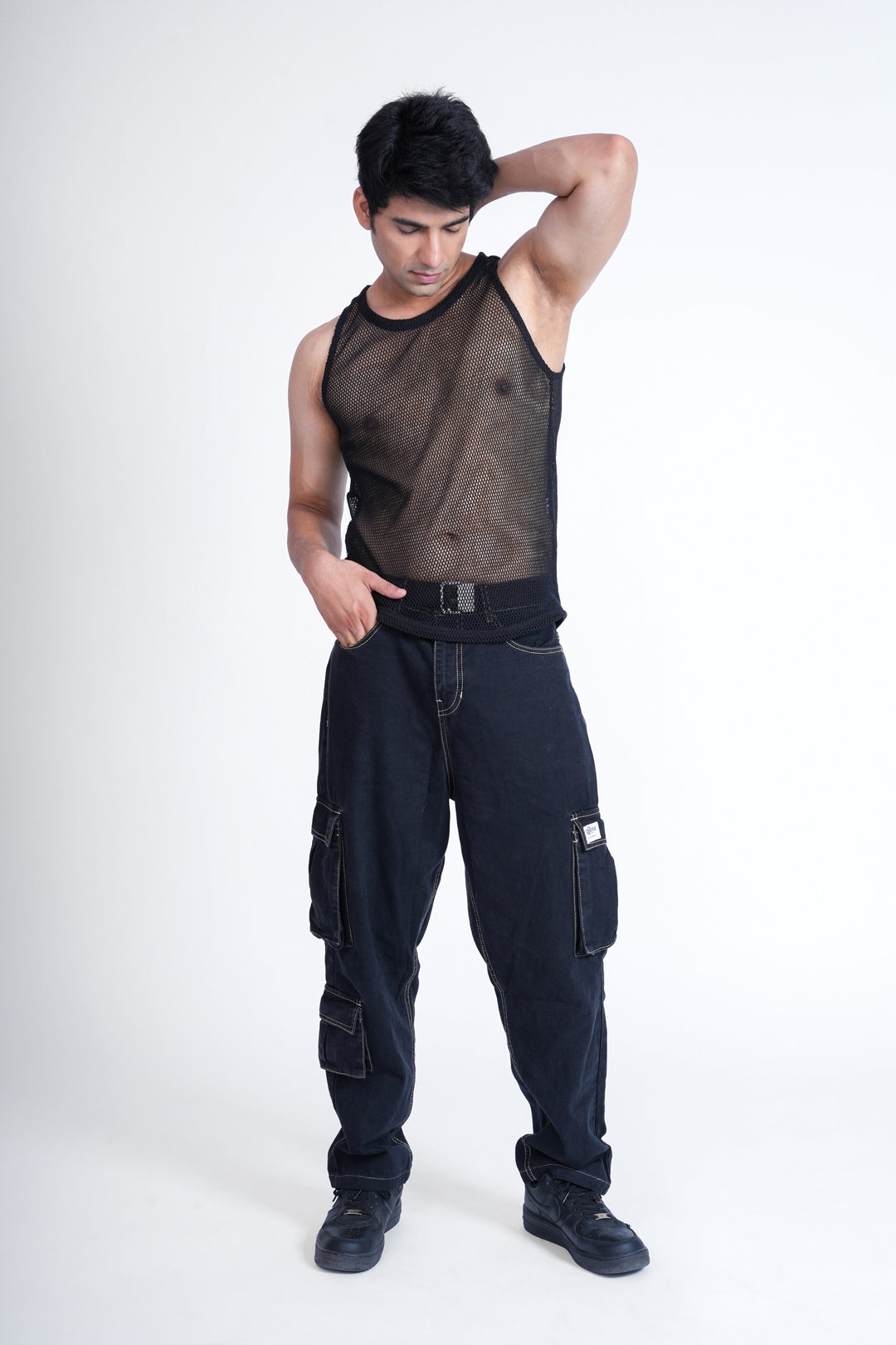 Shadow Mesh Statement Vest