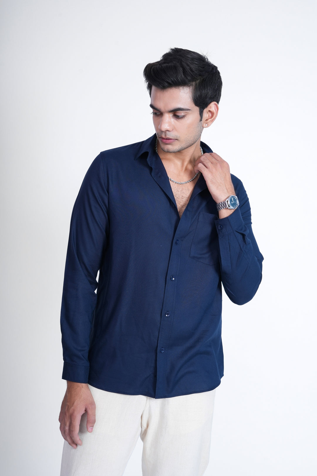 Blue Classic Tailored Shirt