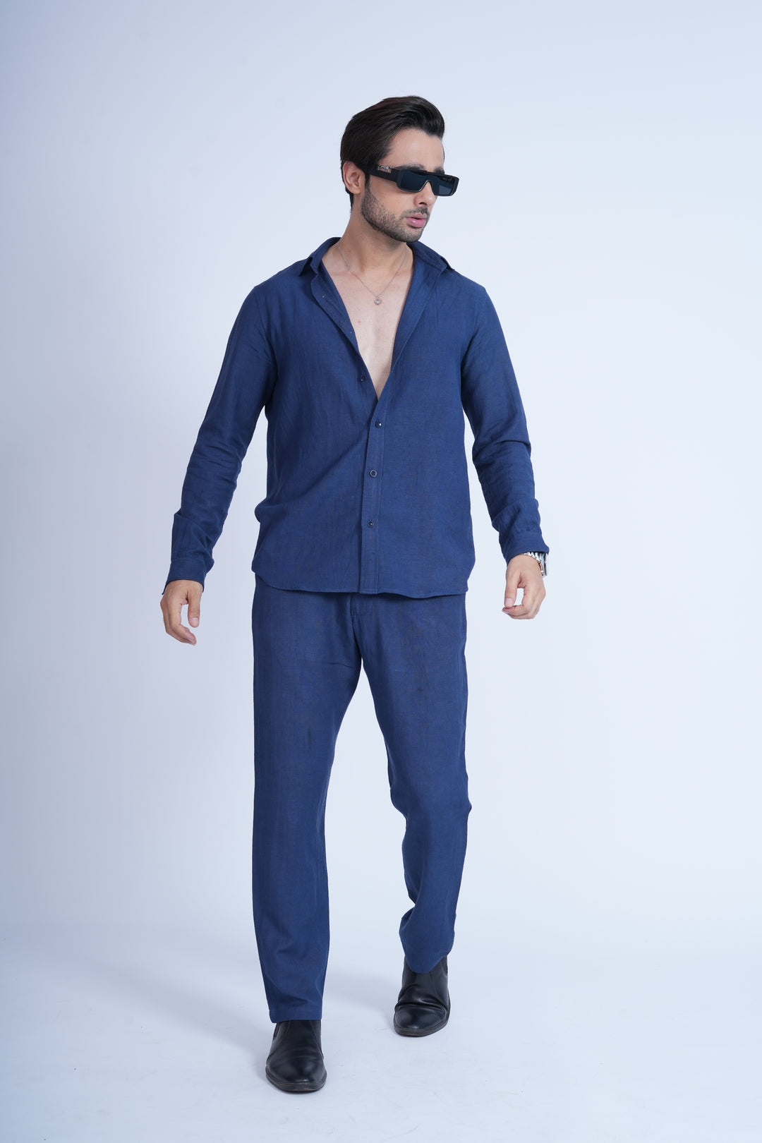 Blue Breeze Linen Shirt