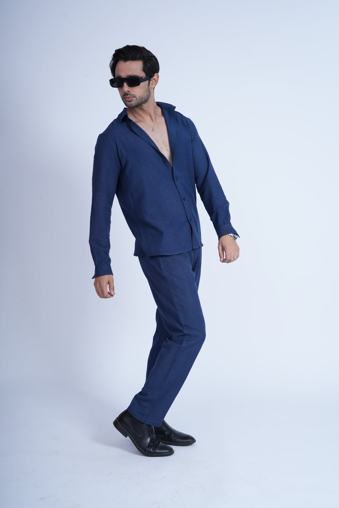 Blue Breeze Linen Shirt