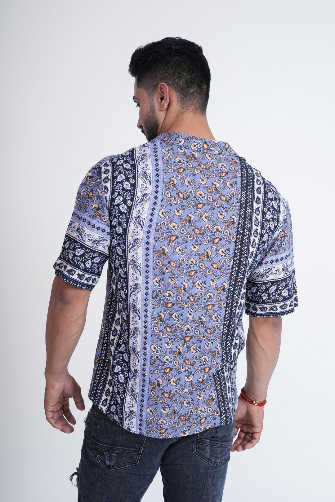 Indigo Heritage Printed  Shirt