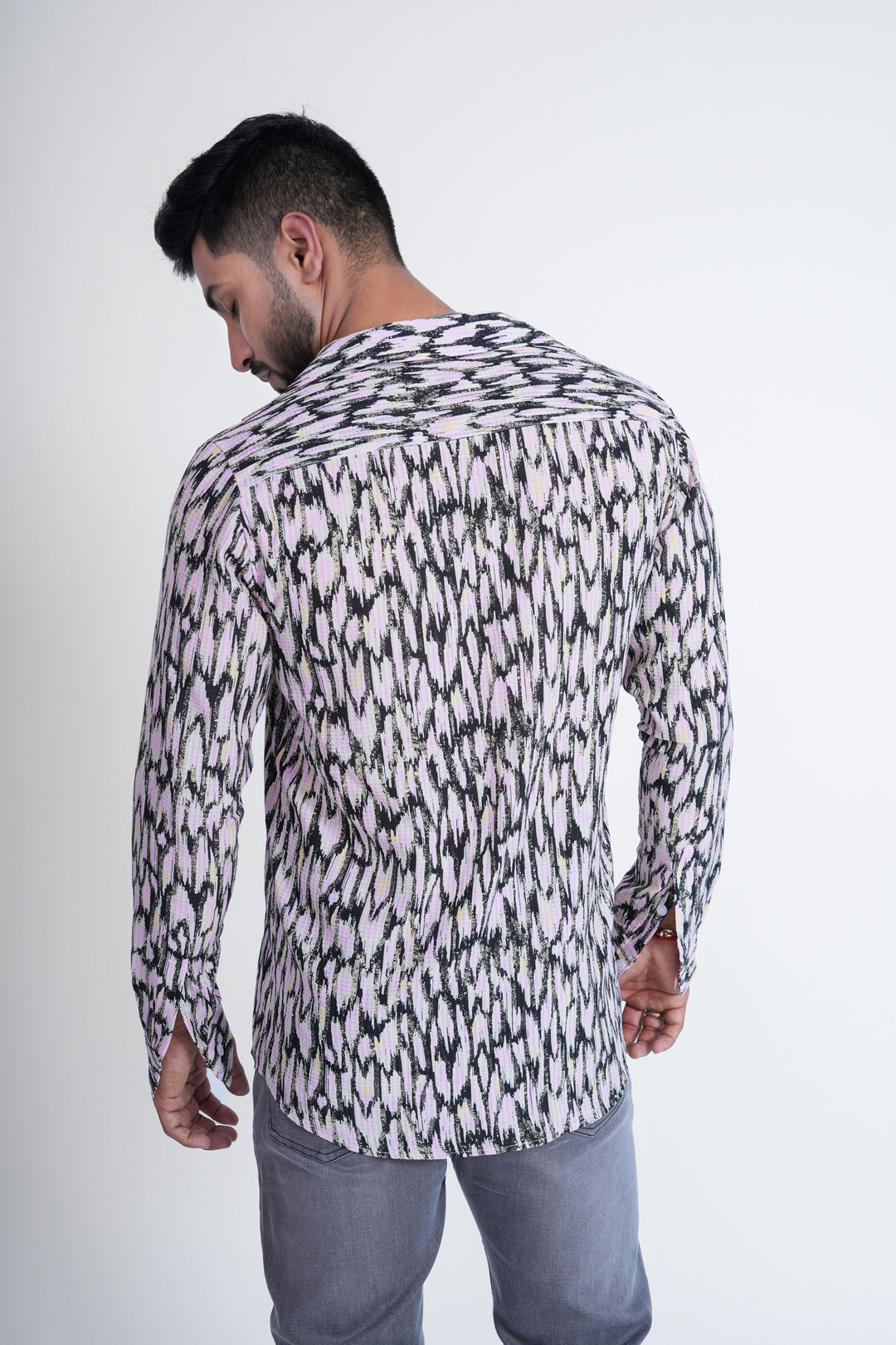 Blush Noir Abstract Printed Shirt