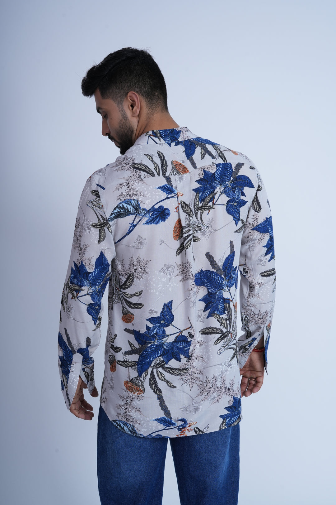 Ivory Bloom Printed Shirt