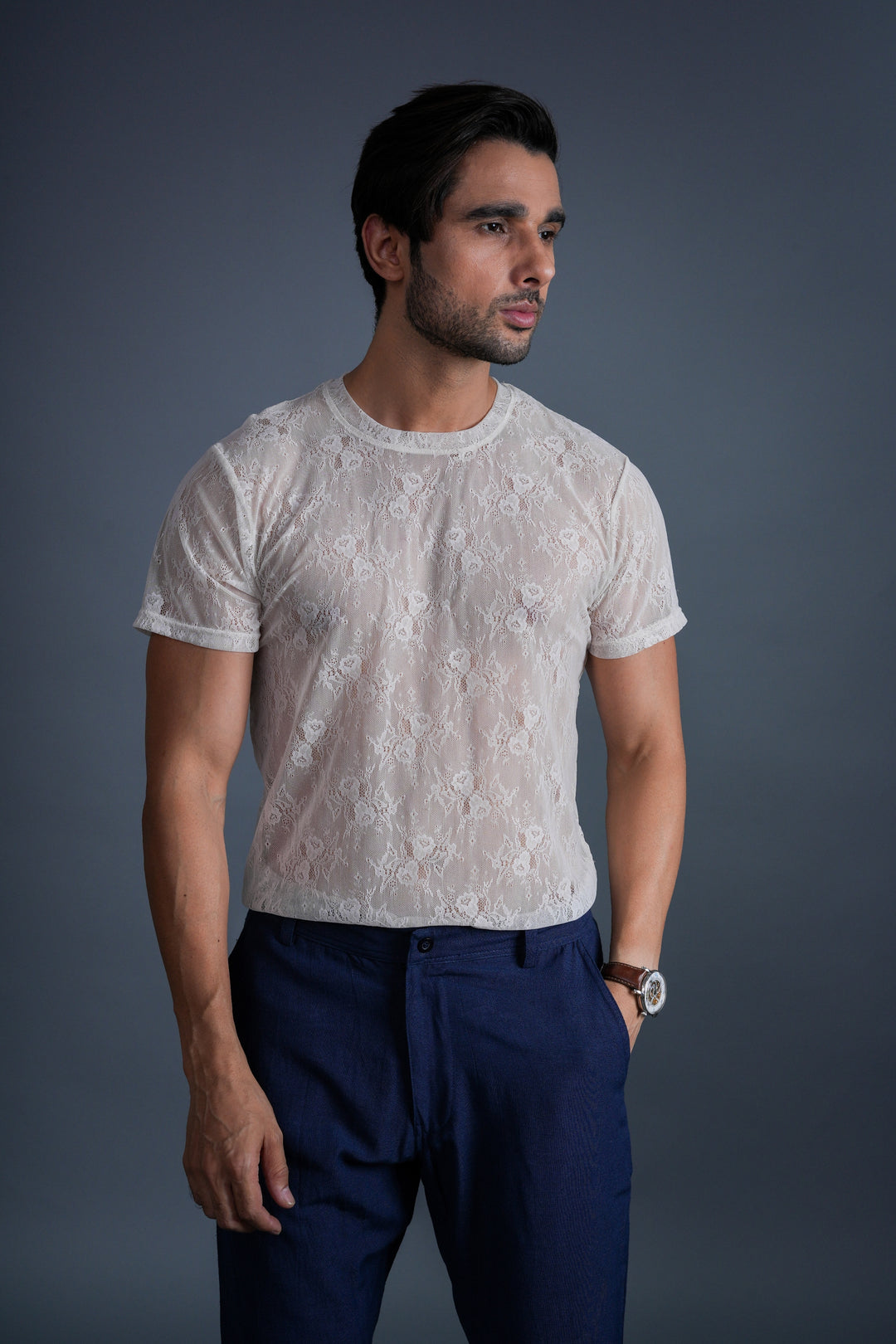 Ivory Lace Luxe Tee