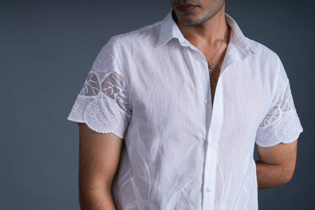 Ivory Heritage Embroidered Shirt