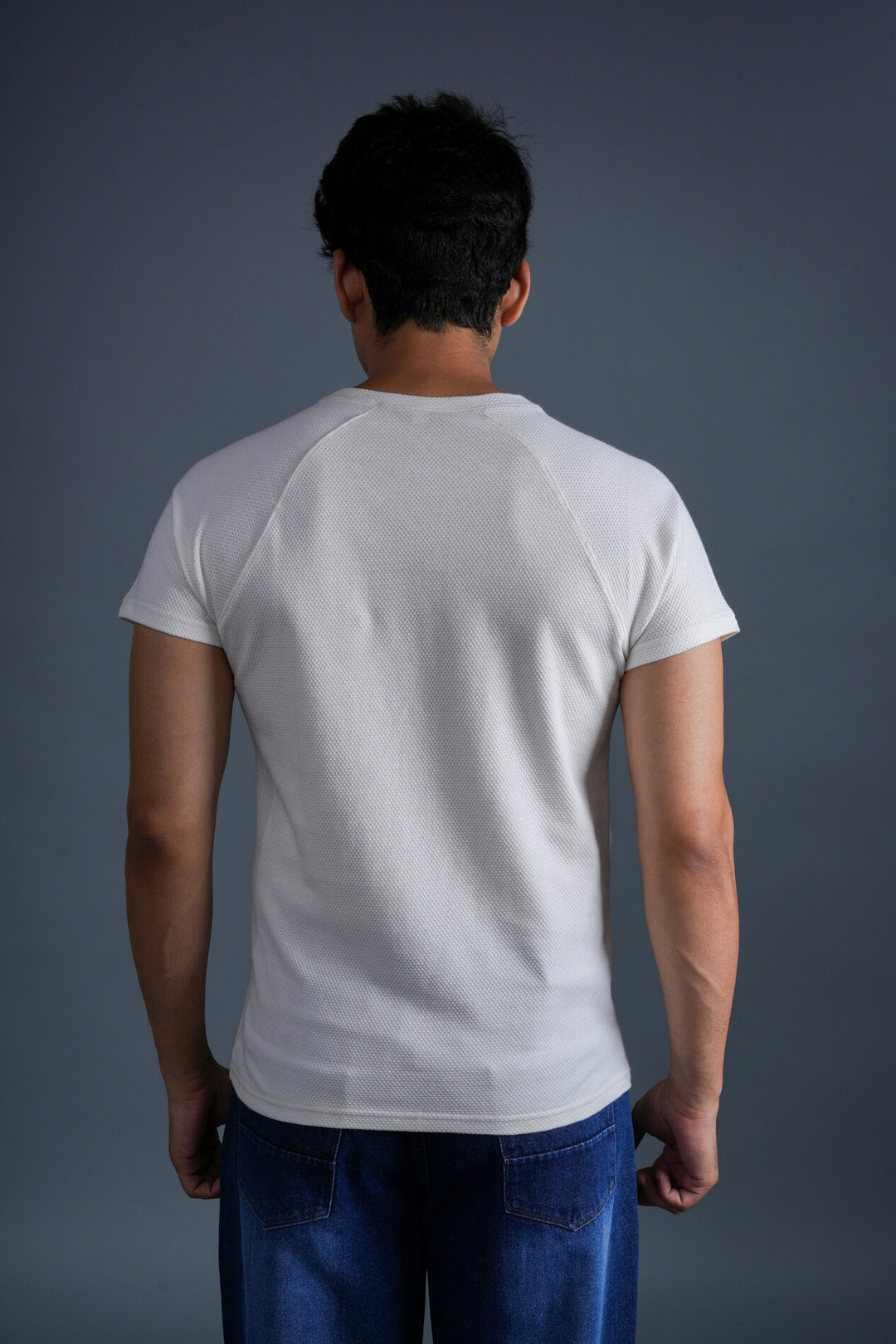 Ivory Textured Essential Tee