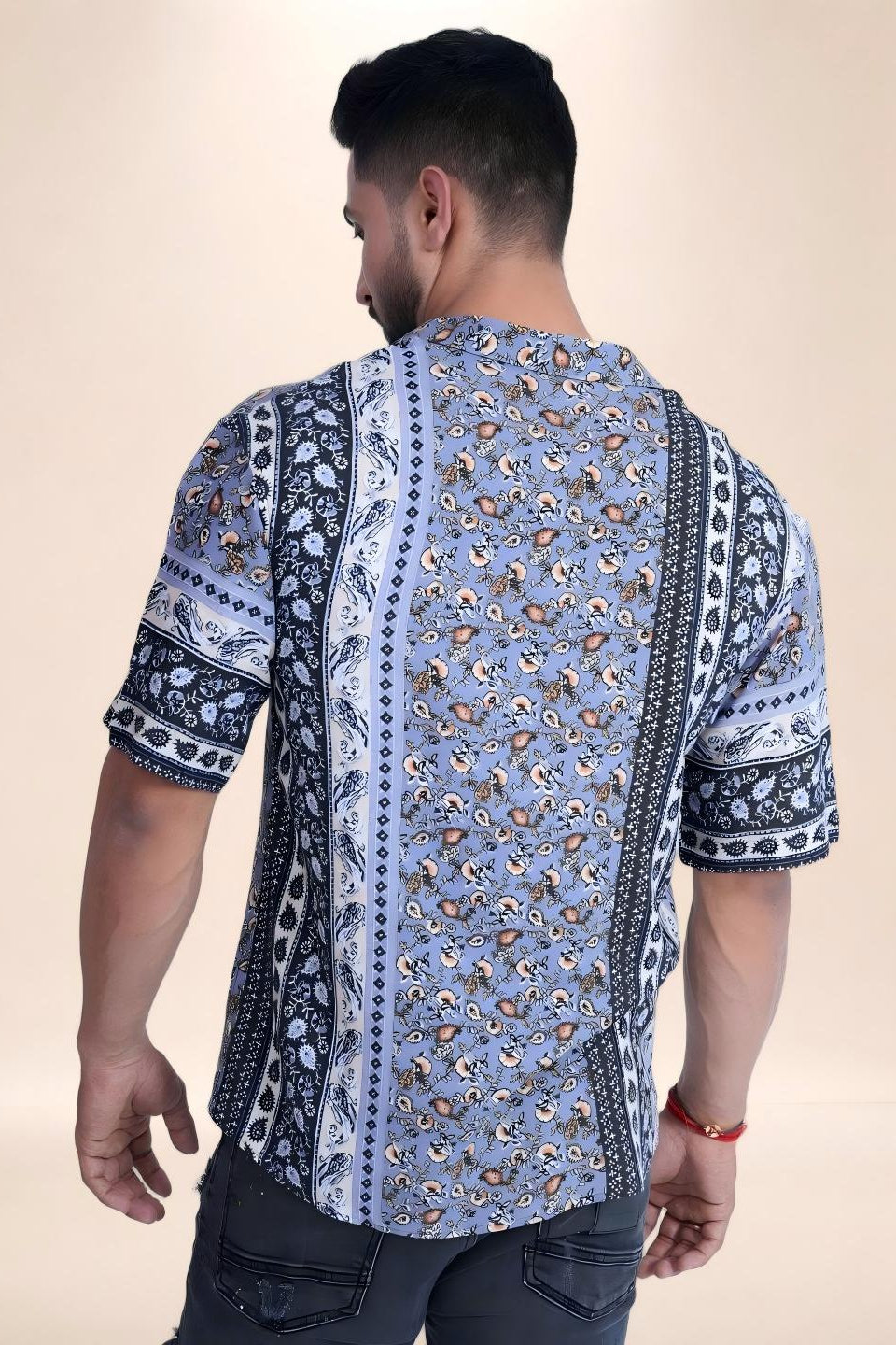 Indigo Heritage Printed  Shirt