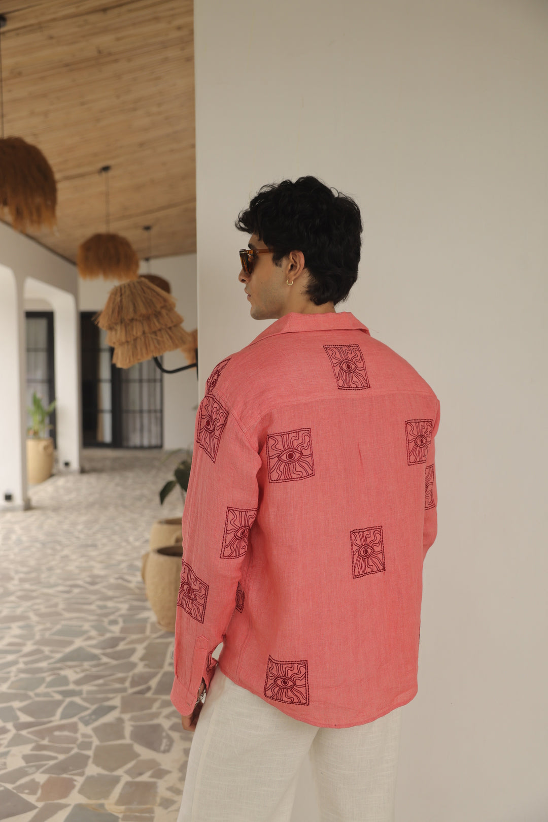 Ethereal Eye Embroidered Shirt