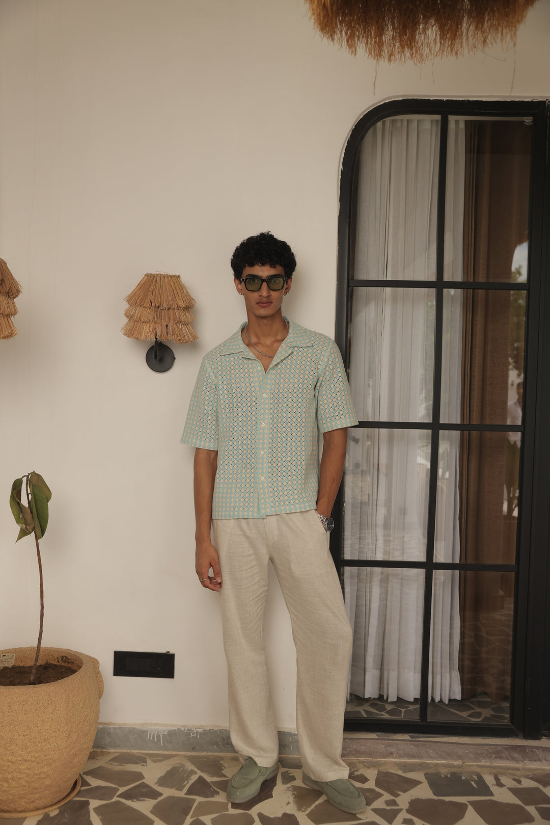 Seafoam Mosaic Short Shirt