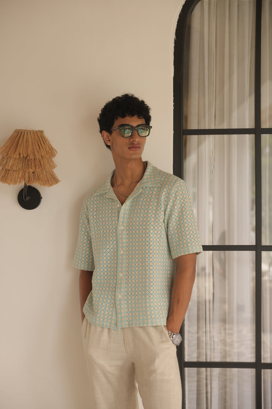 Seafoam Mosaic Short Shirt