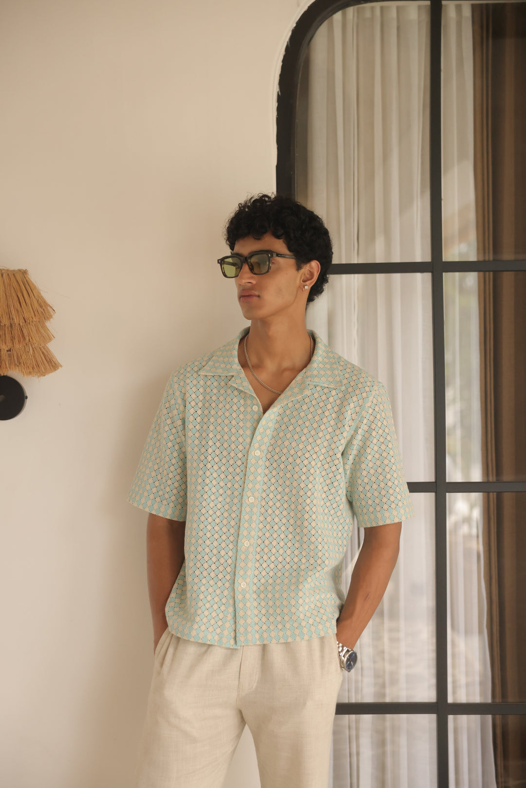 Seafoam Mosaic Short Shirt