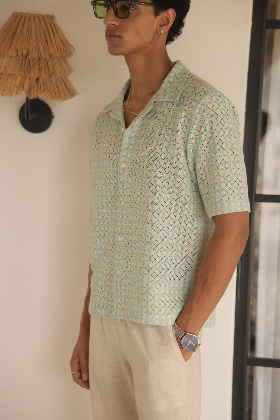 Seafoam Mosaic Short Shirt