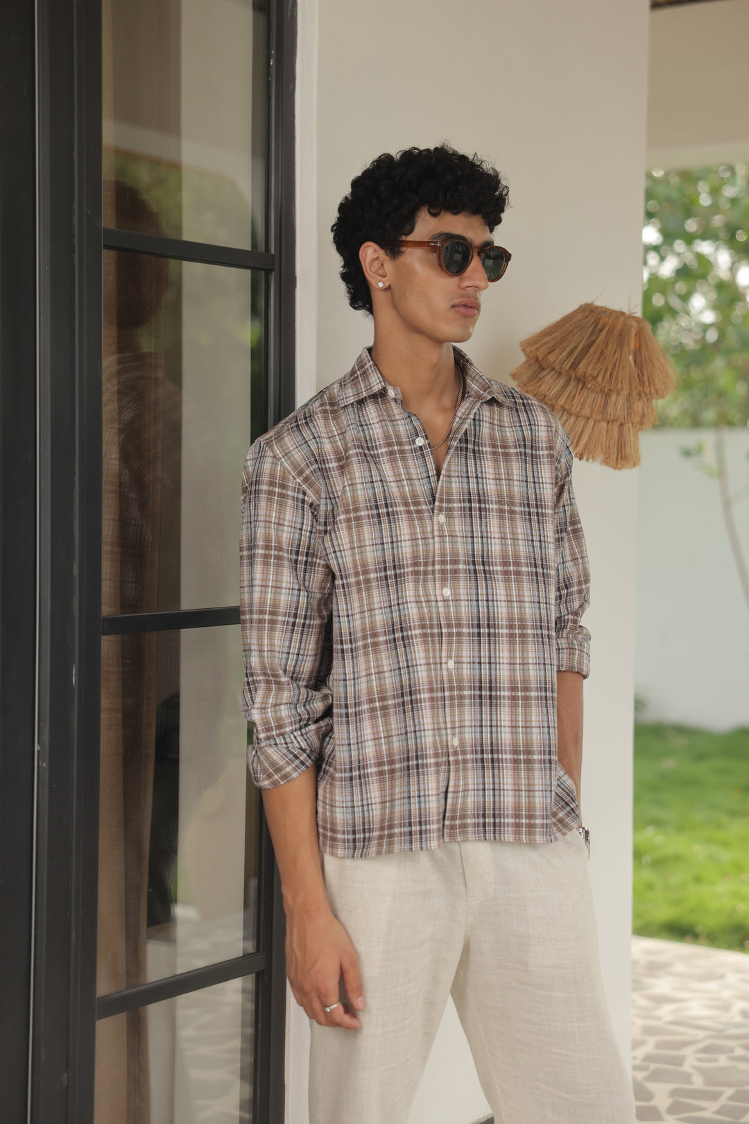 Driftwood Plaid short Shirt