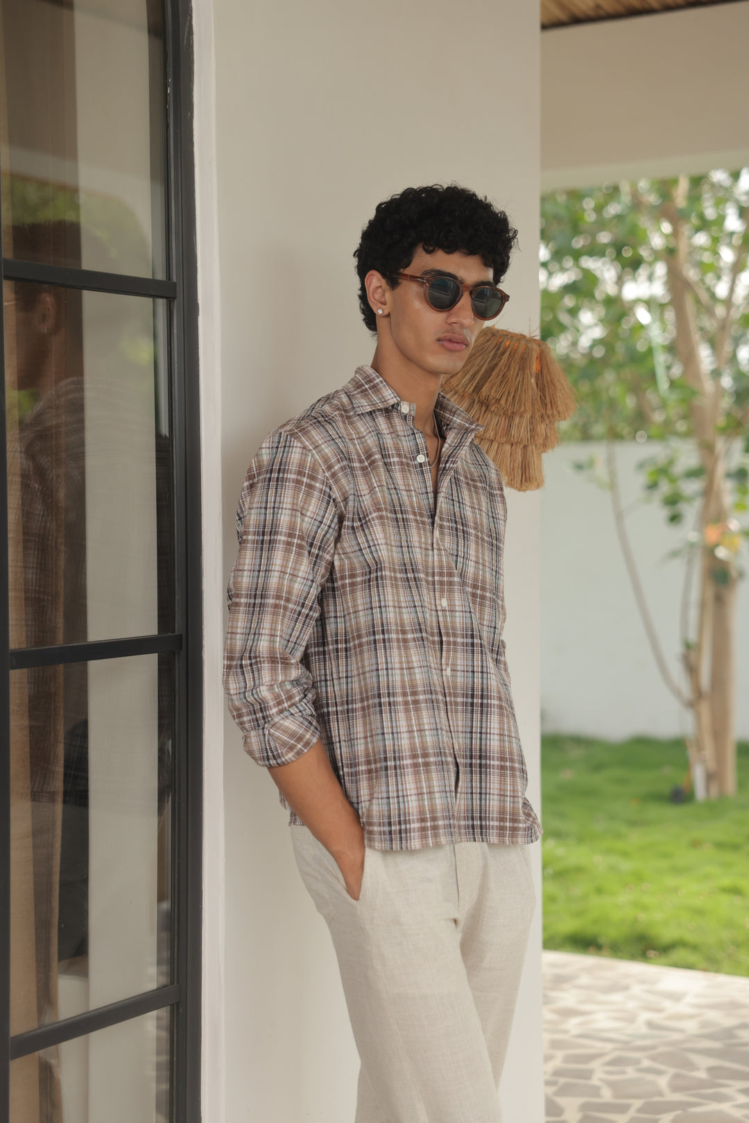 Driftwood Plaid short Shirt