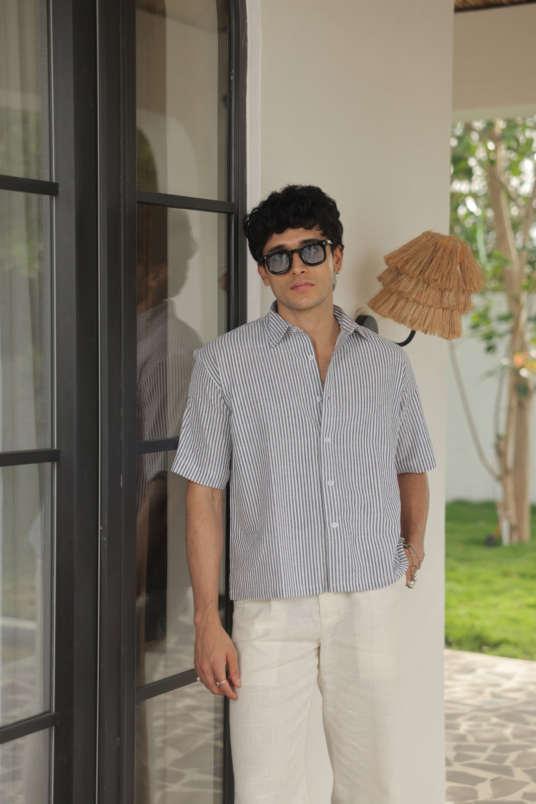 Ashwood Pinstripe Short Shirt
