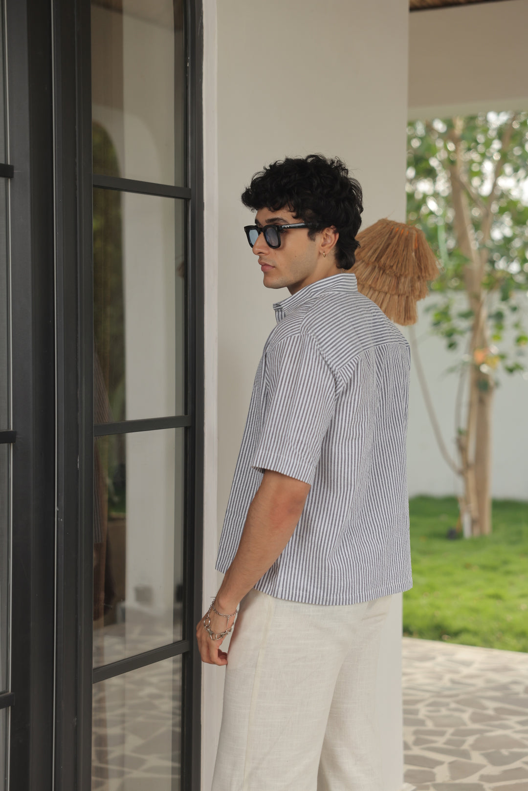 Ashwood Pinstripe Short Shirt