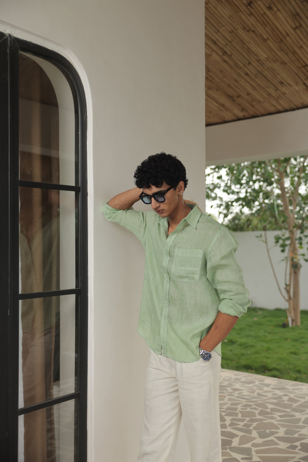 Mint Breeze Linen Shirt