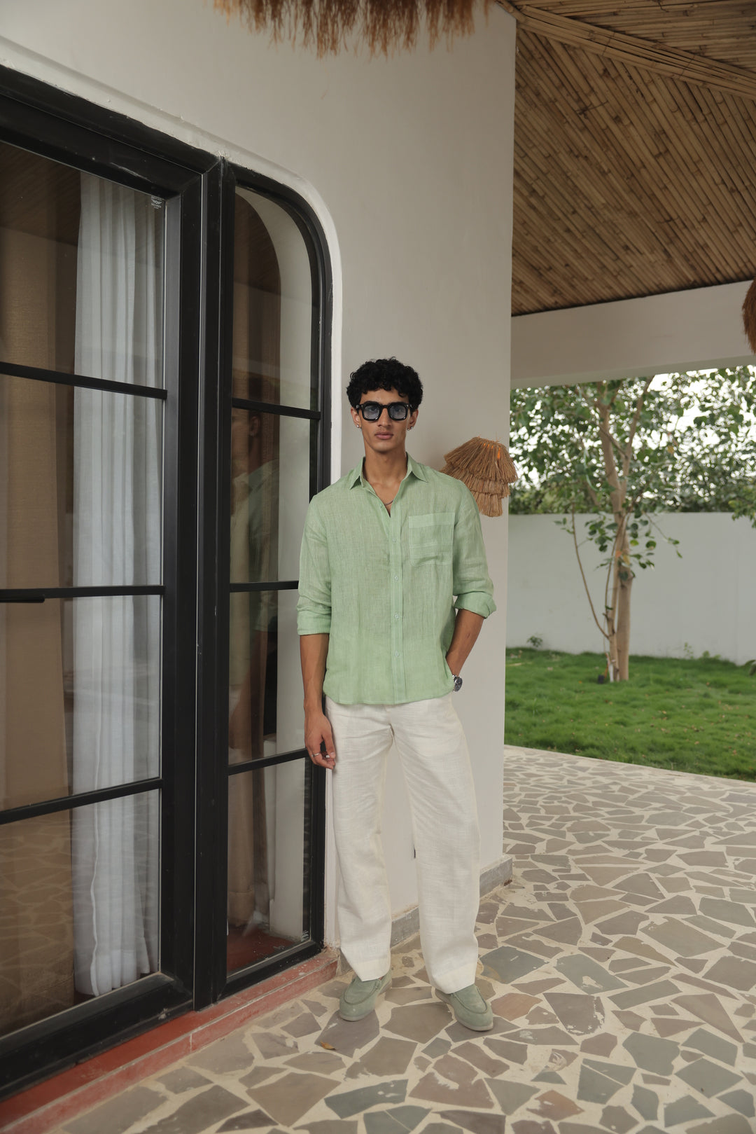 Mint Breeze Linen Shirt