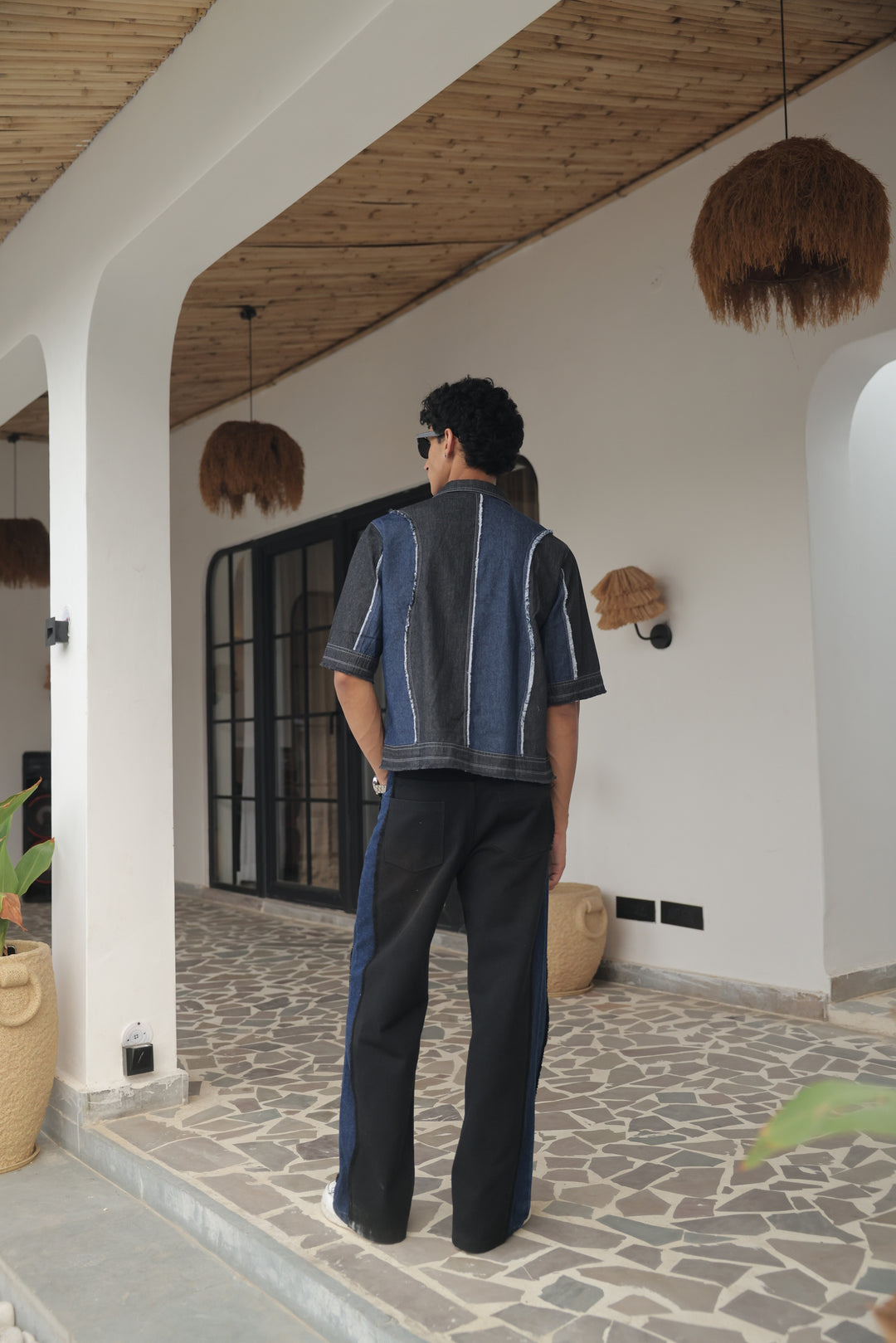 Dual Tone Denim Shirt