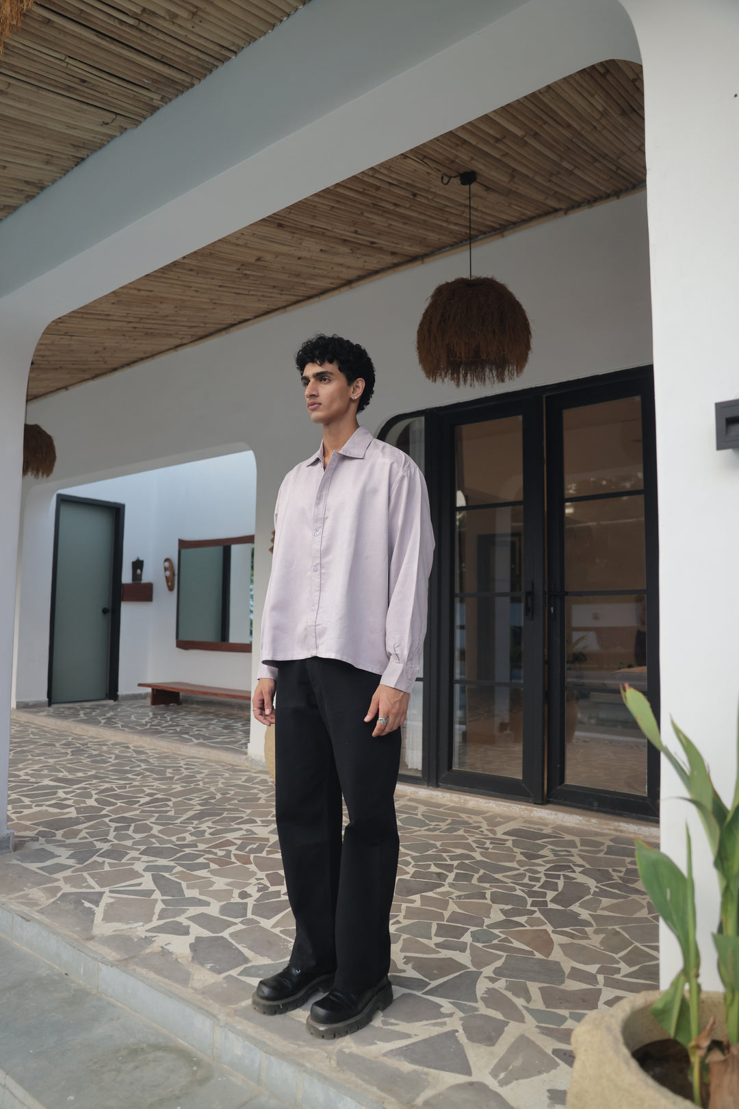 Soft Purple Oversized Shirt